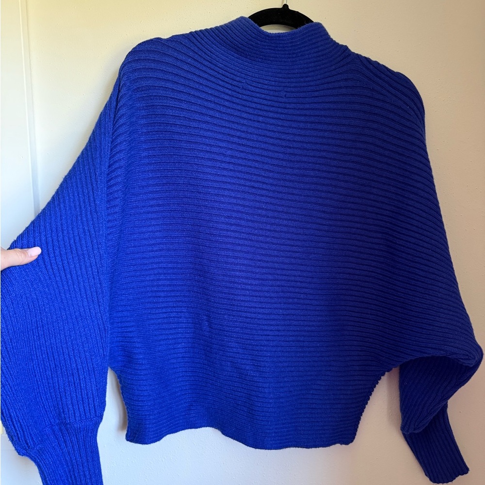 Anthropologie mock neck with cropped length